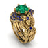 Nature Inspired Emerald Bridal Set - Sandra No. 64 image 1