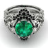 Nature Inspired Emerald Bridal Set - Sandra No. 36 image 2