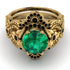 Nature Inspired Emerald Bridal Set - Sandra No. 34 image 2