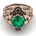Nature Inspired Emerald Bridal Set - Sandra No. 35 image 2
