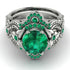 Nature Inspired Emerald Bridal Set - Sandra No. 21 image 2