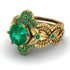 Nature Inspired Emerald Bridal Set - Sandra No. 19 image 3