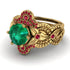 Nature Inspired Emerald Bridal Set - Sandra No. 49 image 3