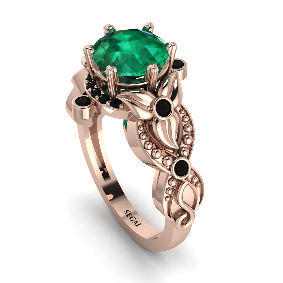 Nature Inspired Emerald Ring - Sandra No. 35