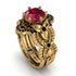 Nature Inspired Ruby Bridal Set - Sandra No. 40 image 1