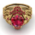 Nature Inspired Ruby Bridal Set - Sandra No. 55 image 2