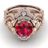 Nature Inspired Ruby Bridal Set - Sandra No. 11 image 2