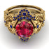 Nature Inspired Ruby Bridal Set - Sandra No. 70 image 2