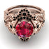 Nature Inspired Ruby Bridal Set - Sandra No. 41 image 2