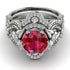 Nature Inspired Ruby Bridal Set - Sandra No. 12 image 2