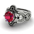 Nature Inspired Ruby Bridal Set - Sandra No. 42 image 3
