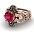 Nature Inspired Ruby Bridal Set - Sandra No. 41 image 3