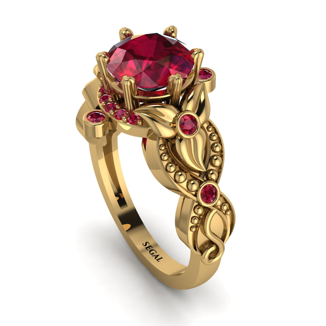 Nature Inspired Ruby Ring - Sandra No. 55