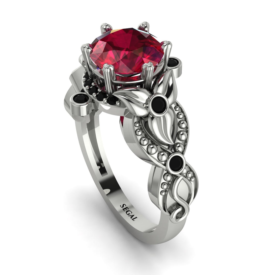 Nature Inspired Ruby Ring - Sandra No. 42