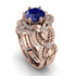 Nature Inspired Sapphire Bridal Set - Sandra No. 14 image 1