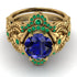 Nature Inspired Sapphire Bridal Set - Sandra No. 28 image 2