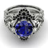 Nature Inspired Sapphire Bridal Set - Sandra No. 45 image 2