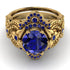 Nature Inspired Sapphire Bridal Set - Sandra No. 73 image 2
