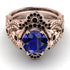 Nature Inspired Sapphire Bridal Set - Sandra No. 44 image 2