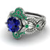 Nature Inspired Sapphire Bridal Set - Sandra No. 30 image 3