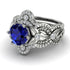 Nature Inspired Sapphire Bridal Set - Sandra No. 15 image 3