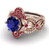 Nature Inspired Sapphire Bridal Set - Sandra No. 59 image 3