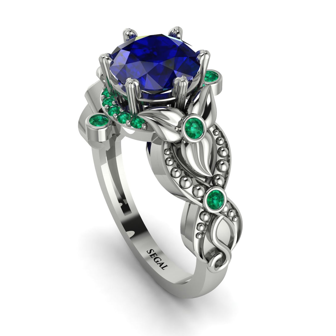 Nature Inspired Sapphire Ring - Sandra No. 30