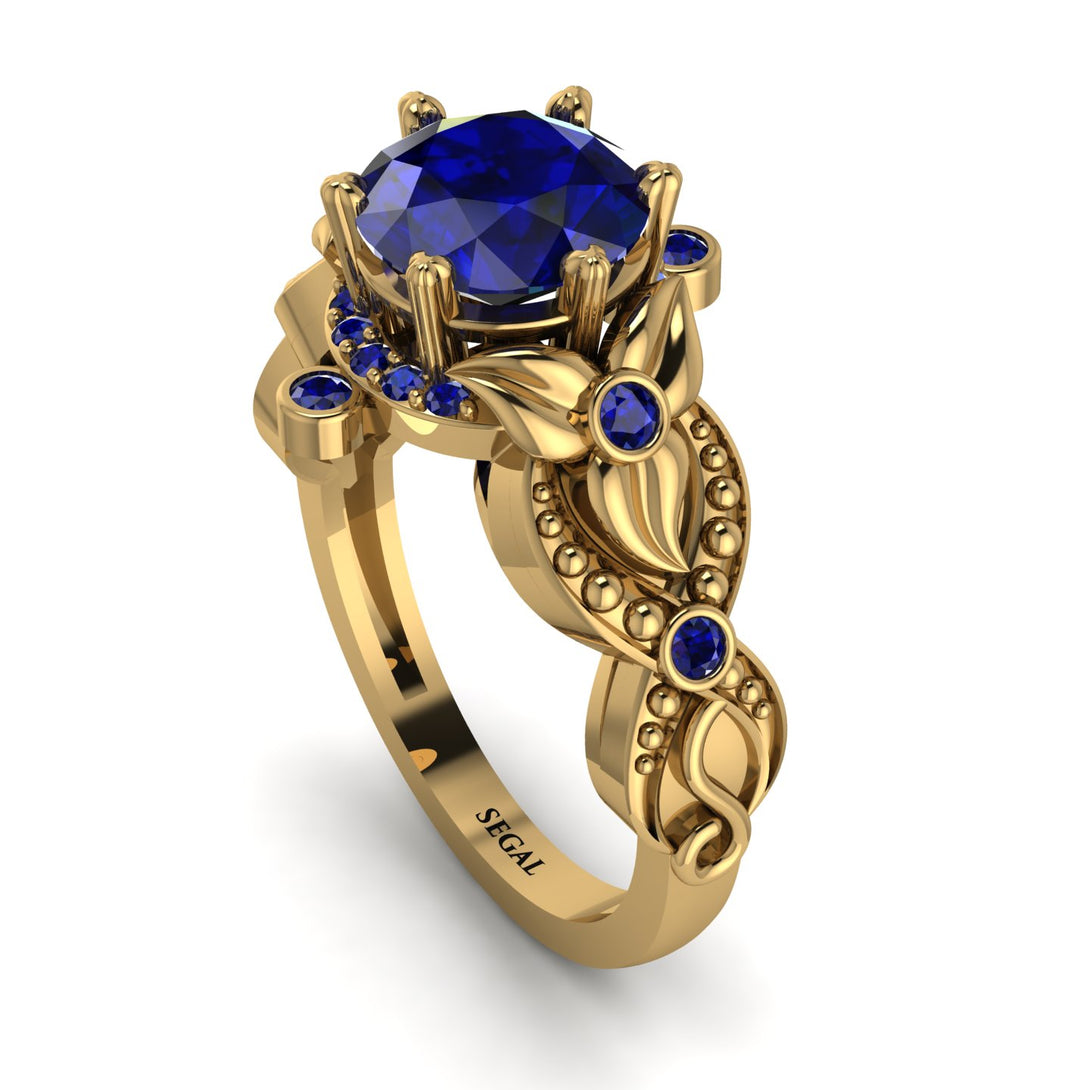 Nature Inspired Sapphire Ring - Sandra No. 73