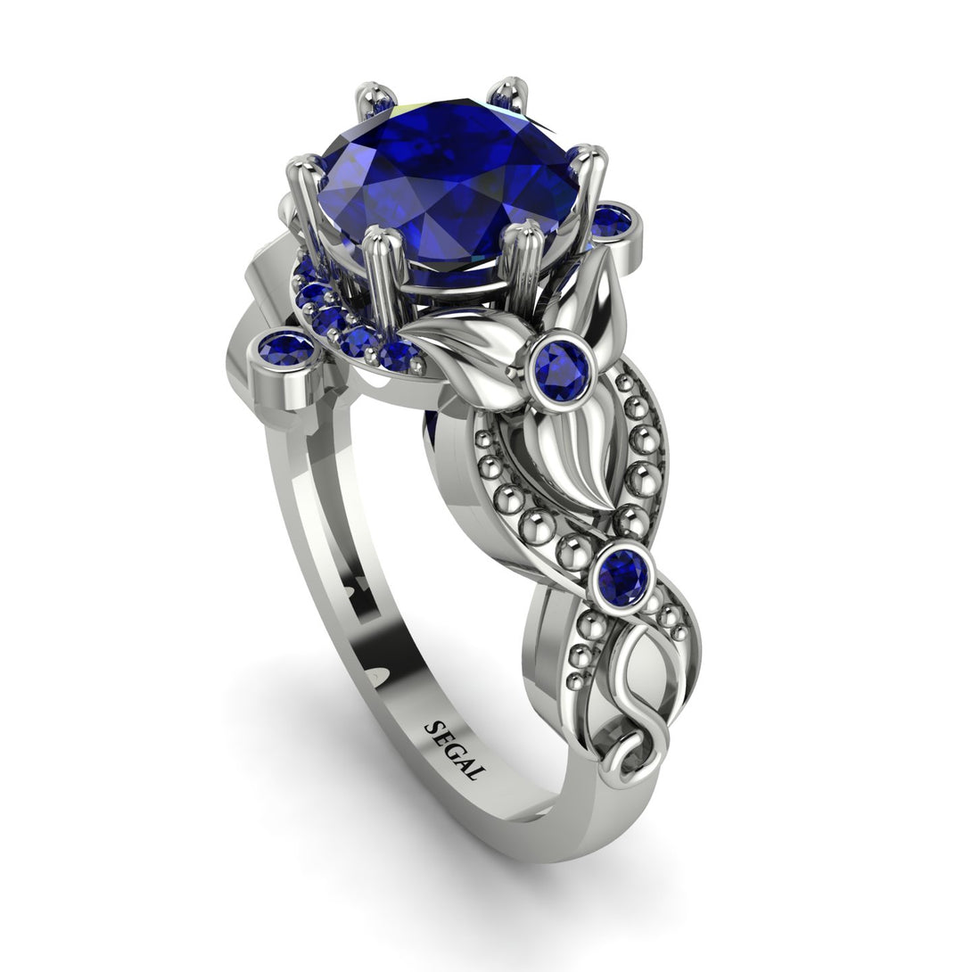 Nature Inspired Sapphire Ring - Sandra No. 75