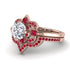 Unique Bloom Halo Diamond Bridal Set - Amanda No. 47 image 1