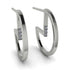Circle Stud Earring With Hidden Diamond - Karter No. 3 image 1