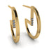 Circle Stud Earring With Hidden Diamond - Karter No. 1 image 1