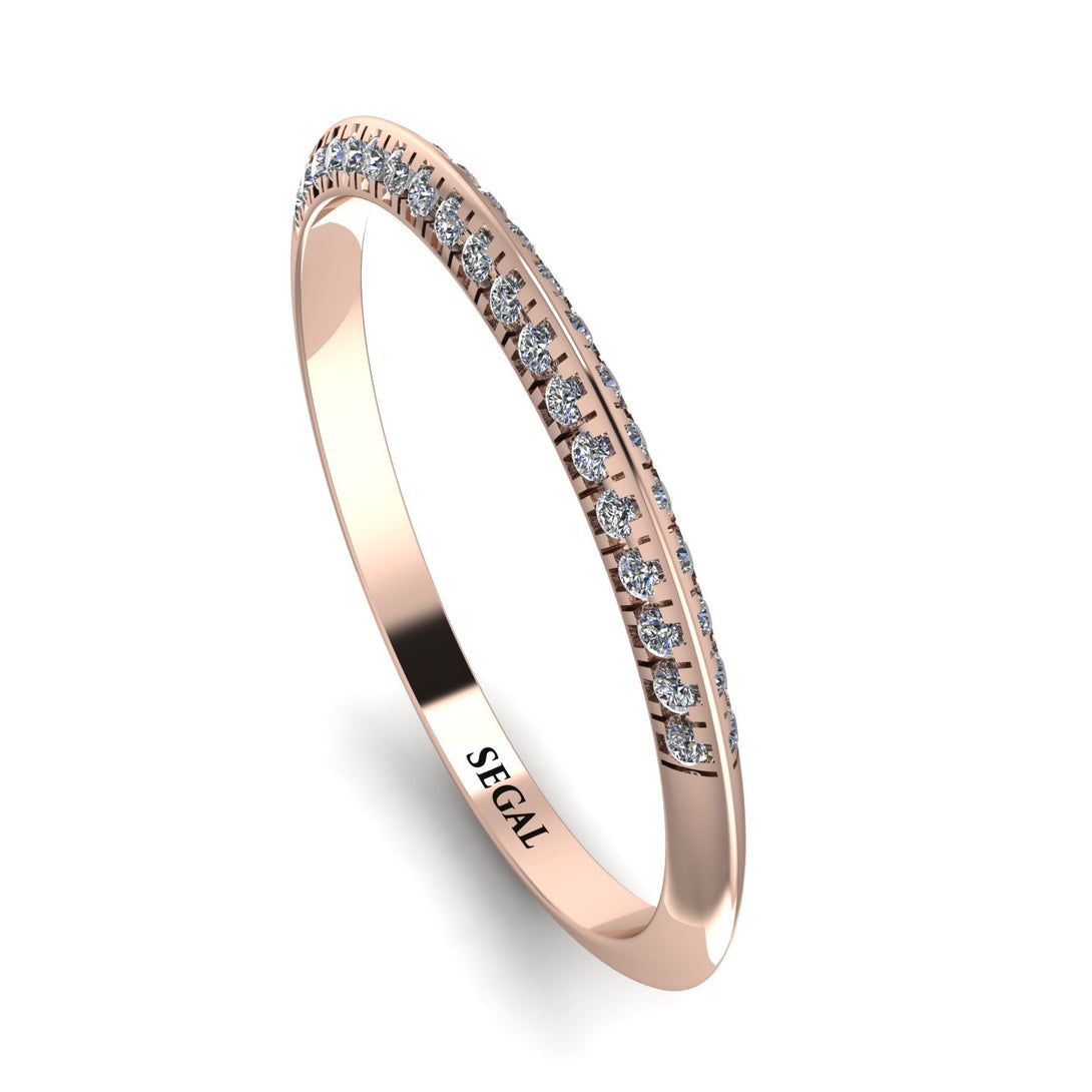 Hidden Diamond Wedding Band - Anastasia No. 2