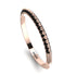 Hidden Black Diamond Wedding Band - Anastasia No. 8 image 1