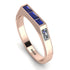 Emerald Cut Thin Sapphire Signature Ring - Sara No. 14 image 1
