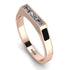 Emerald Cut Thin Diamond Signature Ring - Sara No. 32 image 1