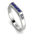 Emerald Cut Thin Sapphire Signature Ring - Sara No. 15 image 1