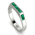 Emerald Cut Thin Emerald Signature Ring - Sara No. 21 image 1
