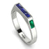 Emerald Cut Thin Sapphire Signature Ring - Sara No. 30 image 1