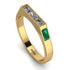 Emerald Cut Thin Diamond Signature Ring - Sara No. 16 image 1