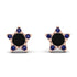 Star Halo Black Diamond Earrings - Zelda No. 68 image 1