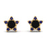 Star Halo Black Diamond Earrings - Zelda No. 67 image 1