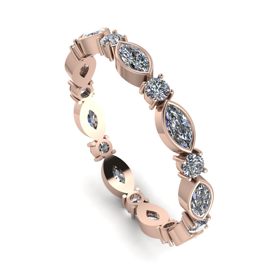 Marquise Diamond Eternity Band - Cecilia No. 2