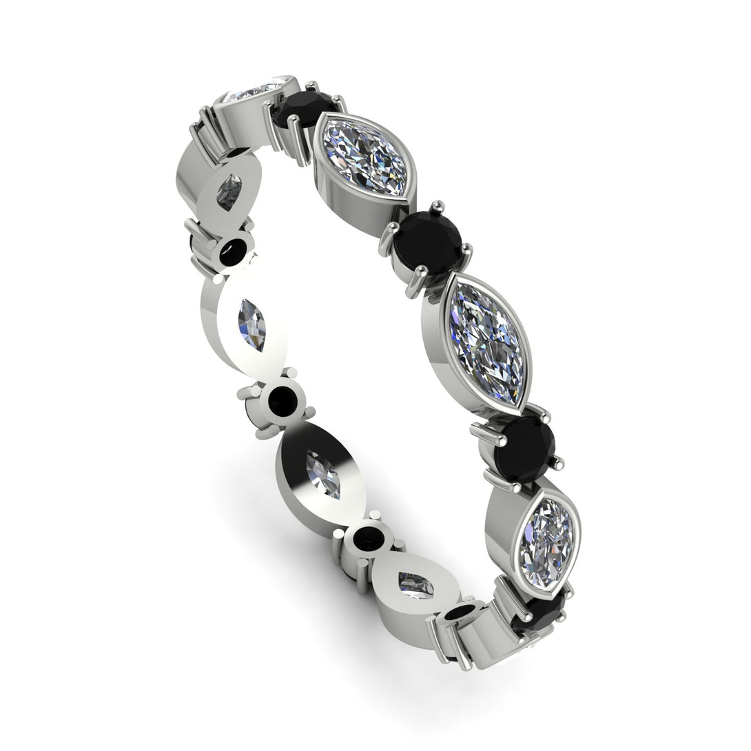Marquise Diamond Eternity Band - Cecilia No. 33