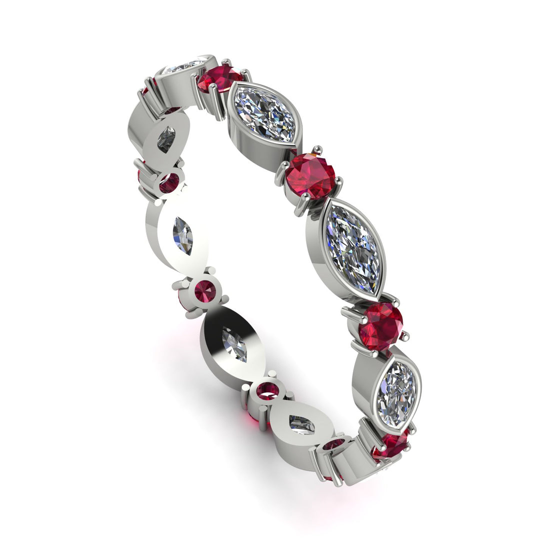 Marquise Diamond Eternity Band - Cecilia No. 48