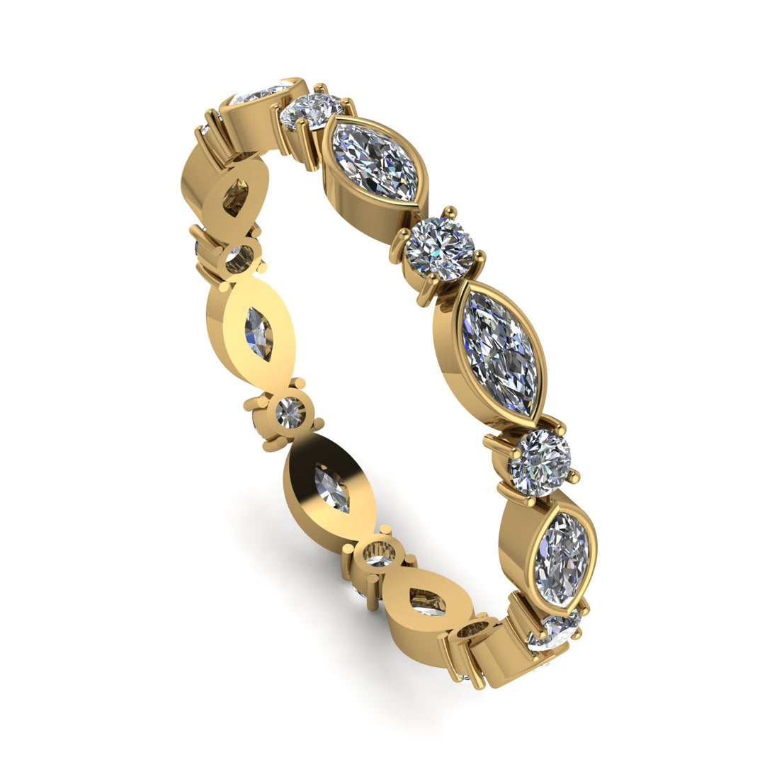Marquise Diamond Eternity Band - Cecilia No. 1