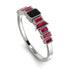 Emerald Black Diamond Mix Band - Valerie No. 54 image 1