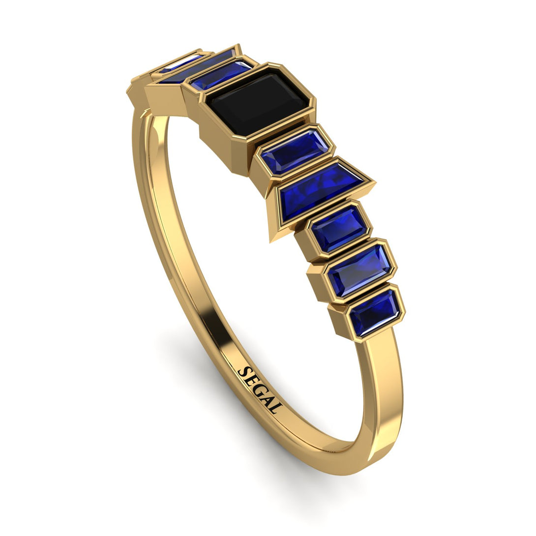 Emerald Black Diamond Mix Band - Valerie No. 67