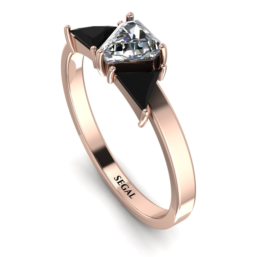 Triangle Diamond Engagement Ring - Molly No. 32