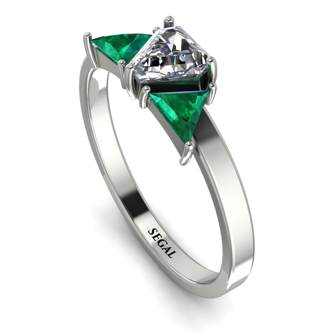 Triangle Diamond Engagement Ring - Molly No. 18